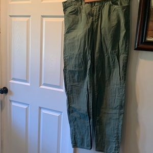 Mens Dockers olive jean